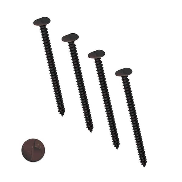Unique Home Designs 4 in. Copper 1-Way Screws (4-Pack)