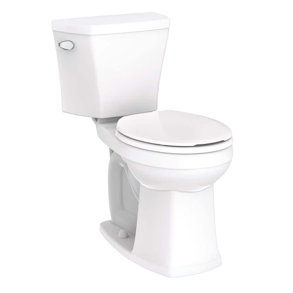 White Round High Efficiency Two-Piece Toilet