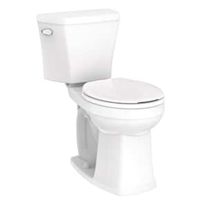 Avalanche Two-Piece 1.28 GPF Single Flush ADA Round Front Toilet in White with Slow Close Seat