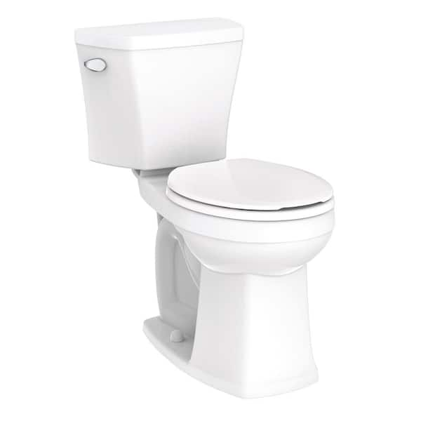 Gerber Avalanche Two-Piece 1.28 GPF Single Flush ADA Round Front Toilet ...