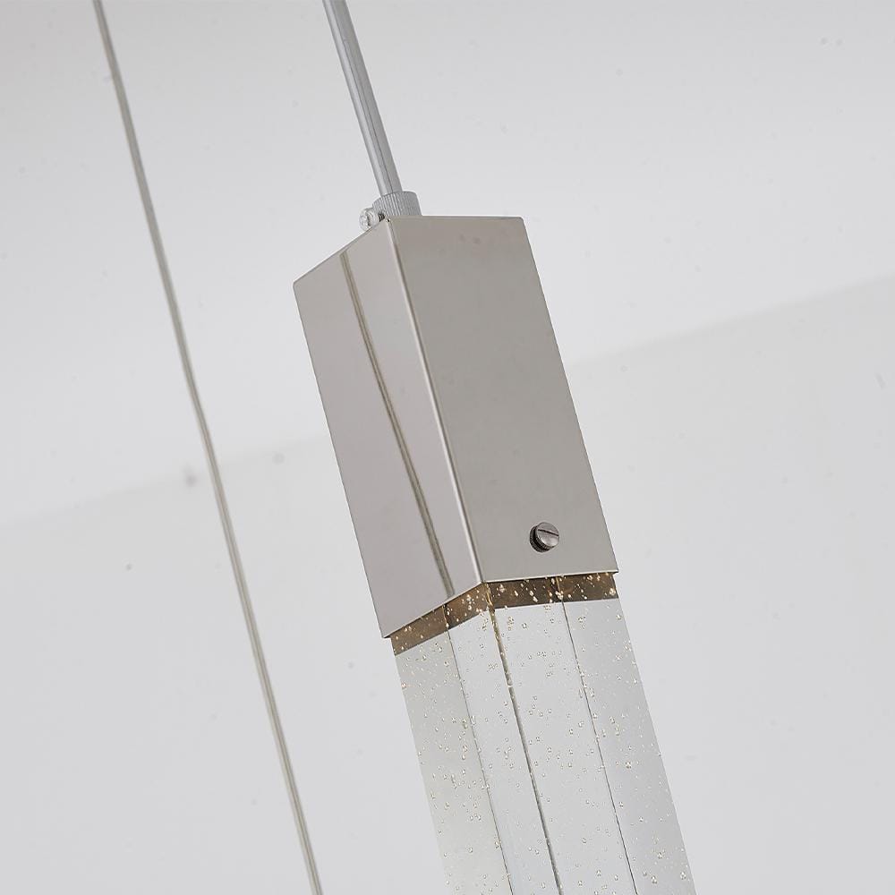 Elegant Chrome 12" Plug-In Chandelier with Iceberg Crystal Accents