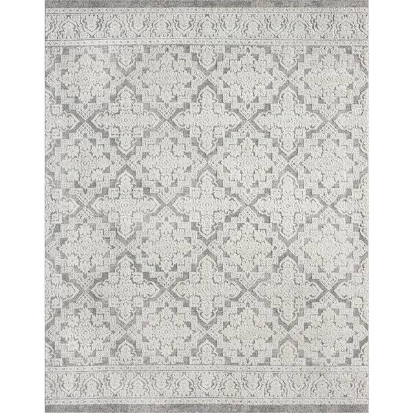 Tayse Rugs Monaco Floral Beige 5 ft. x 8 ft. Indoor Area Rug
