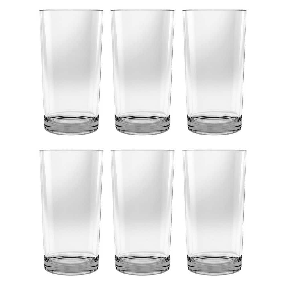 ABODE HOMEWARES Montana 24 oz. Dishwasher Safe Clear Acrylic