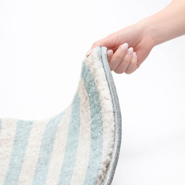 Dream Shag Premium Machine Washable Abstract ADS528 Sky 10 ft. x 14 ft. Area Rug