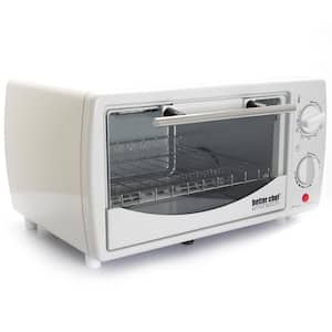 700-Watt 4-Slice White Toaster Oven Broiler