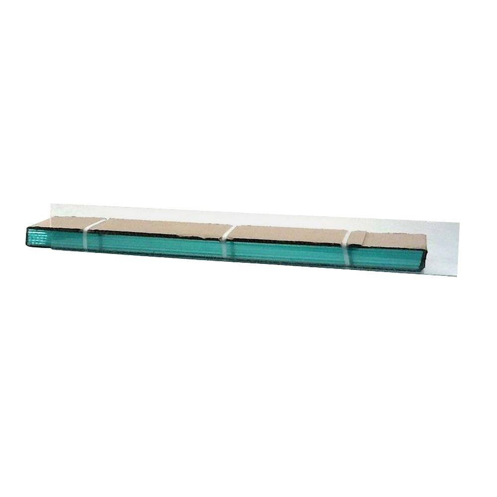 TAFCO WINDOWS 26.75 in. x 4 in. Jalousie Slats of Glass with Clear Polished Edges 5/CAJGLC26