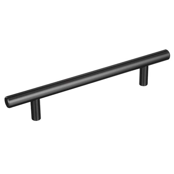 Bar Pulls 5-1/16 in. (128mm) Center-to-Center Matte Black Bar Cabinet Pull-10 Pack
