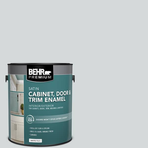 BEHR PREMIUM 1 gal. #PPU26-12 Solemn Silence Satin Enamel Interior/Exterior Cabinet, Door & Trim Paint