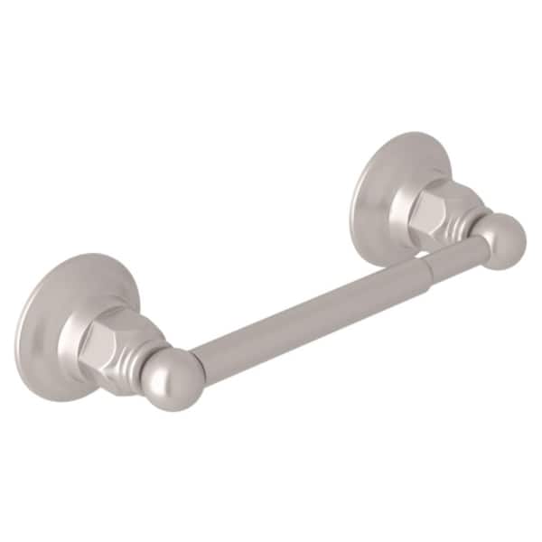 Italian Bath Single Spring Loaded Toilet Paper Holder In Satin Nickel
