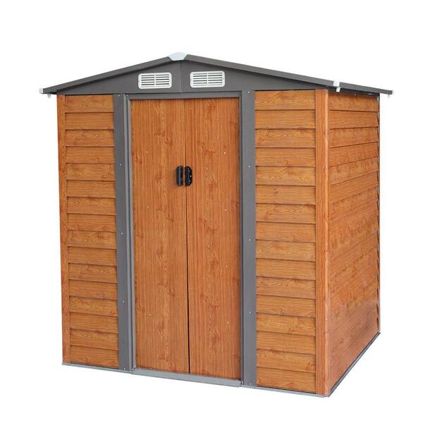 Jaxpety 6 5 Ft W X 2 D Outdoor, Storage Shed With Sliding Doors