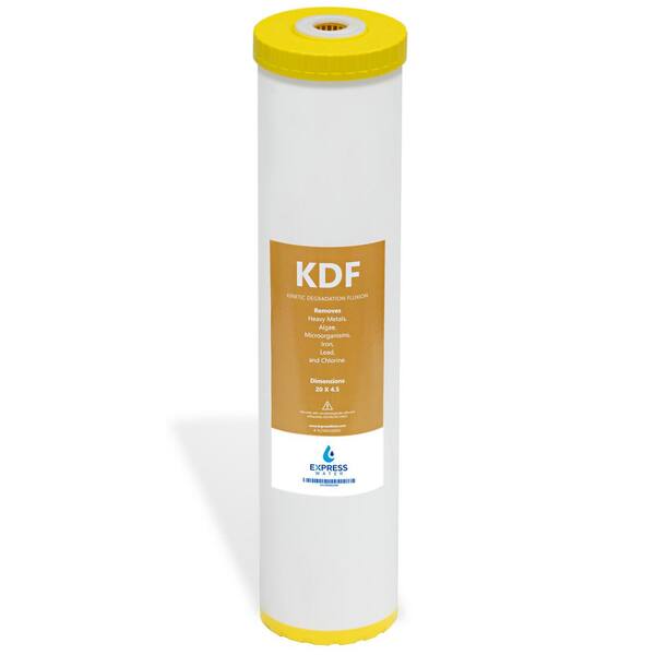 Express Water Kinetic Degradation Fluxion Filter - Whole House Heavy Metal Replacement Water Filter - 4.5" x 20" inch