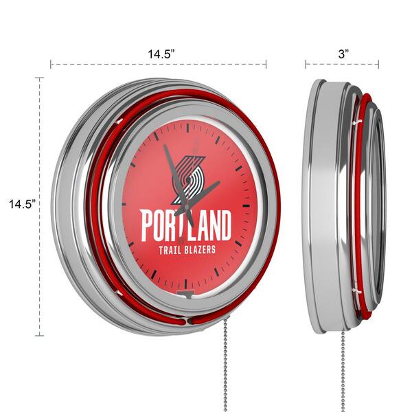 Trademark Global 14 in. Portland Trail Blazers NBA Chrome