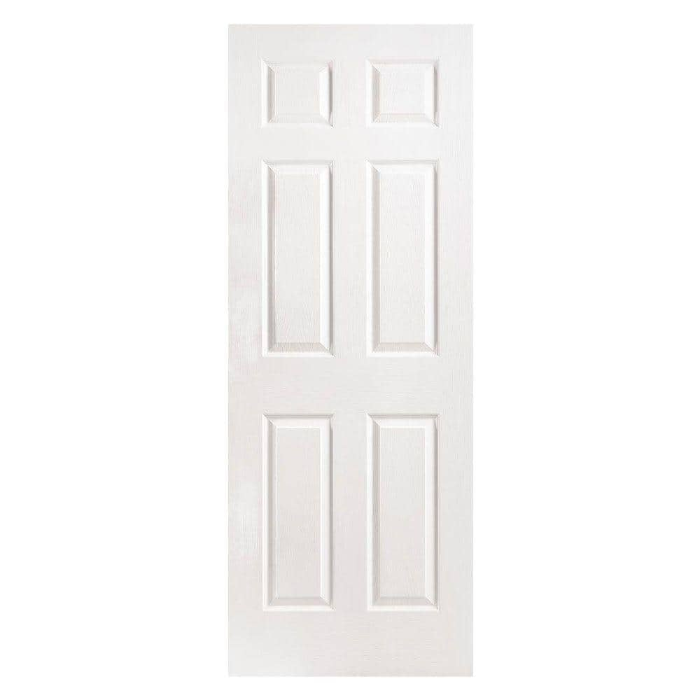 Masonite 32 In. X 80 In. Textured 6-Panel Solid Core Primed Composite ...