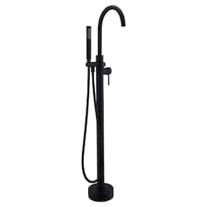 Kros Series 2-Handle Freestanding Claw Foot Tub Faucet with Hand Shower in Oil Rubbed Bronze