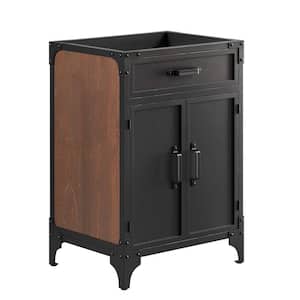 Steamforge 23in. W x 18in. D x 33in. H Bath Vanity Cabinet without Top in Black Walnut