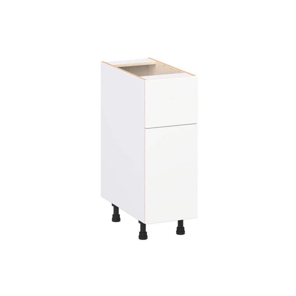 Timberline 12 in. W x 24 in. D x 34.5 in. H Assembled Slab Base Kitchen Cabinet in Bright White with 10 in. Drawer price history on PriceWatchPro