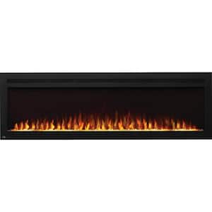 Purview 72 in. Wall-Mount Electric Fireplace in Black