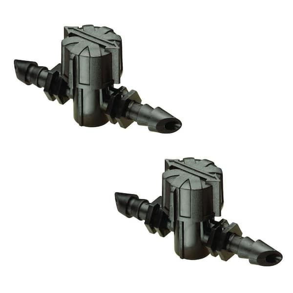 Rain Bird 1/4 in. Barbed On/Off Valves for Drip Tubing (2-Pack)