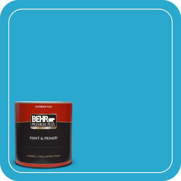 BEHR PREMIUM PLUS 1 qt. #T12-8 Reboot Flat Exterior Paint & Primer