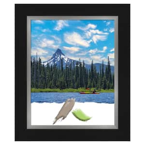 Eva Black Silver Picture Frame Opening Size 16 in. x 20 in.