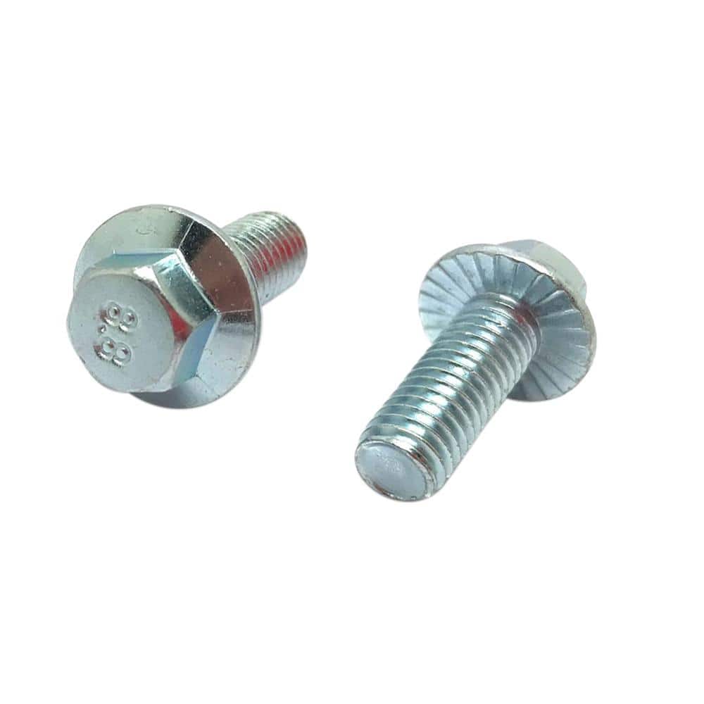 M6x12mm Thread Stainless Steel Hex Head Serrated Flange Bolt x 5 pieces 