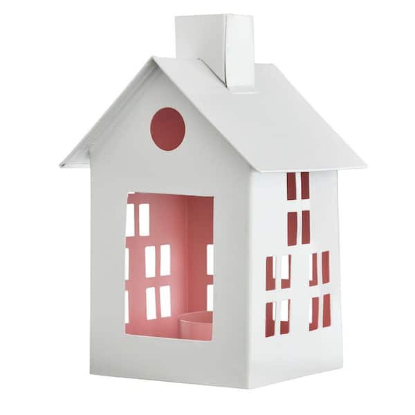 Renwil Huset Sink Decorative Statue in White and Pink