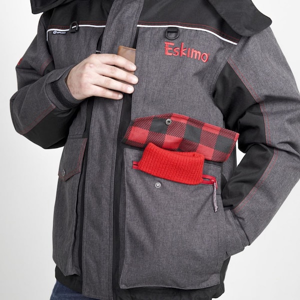 Eskimo Keeper Ice Fishing Jacket, Men's, Forged Iron Heather, Medium  3944202381 - The Home Depot