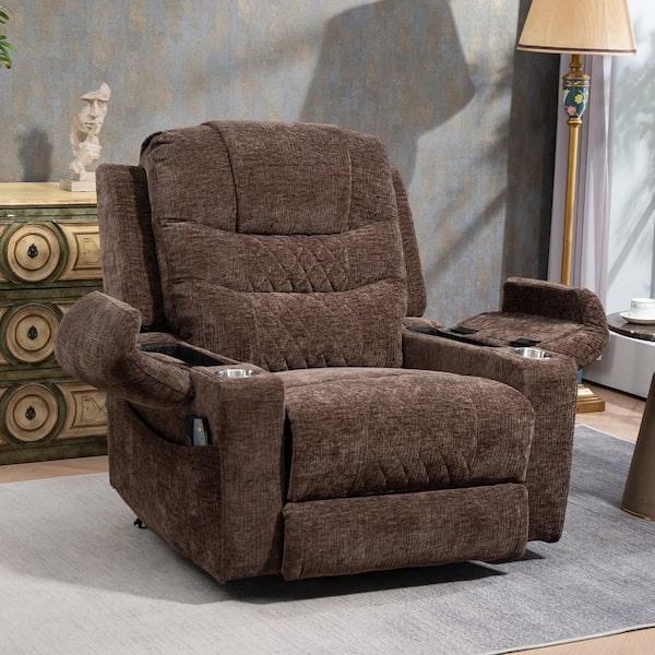 YOFE Upgraded Flagship Oversized Brown Chenille Power Lift