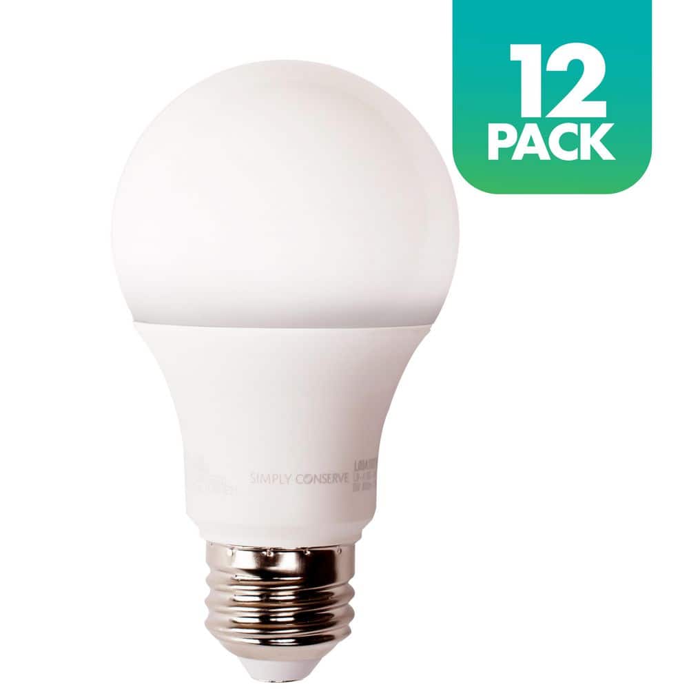 Roeispaan Toestand Ham Simply Conserve 50/100/150-Watt Equivalent A21 3-Way LED Light Bulb, 2700K  Soft White, 12-pack L19A213WAY27K-12PK - The Home Depot
