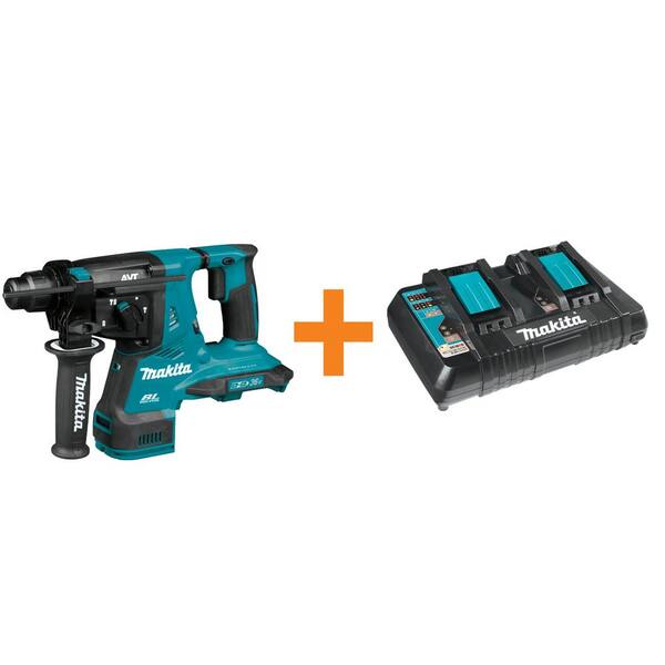 18V 1-1/8 in. X2 LXT Brushless Rotary Hammer (Tool-Only) with Bonus 18V LXT Dual Port Rapid Optimum Charger