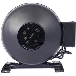4 in. 203 CFM Black Steel Inline Duct Fan Air Circulation Vent Blower for Hydroponics