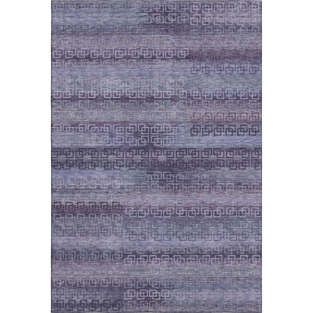 Mayfield Premium Machine Washable Abstract AMF2029 Plum 8 ft. x 10 ft. Area Rug price history on PriceWatchPro