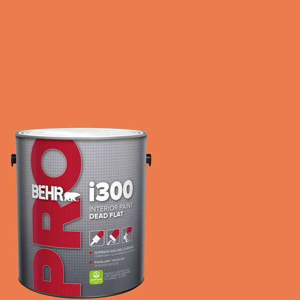 BEHR PRO 1 gal. #P200-6 Sizzling Sunset Dead Flat Interior Paint