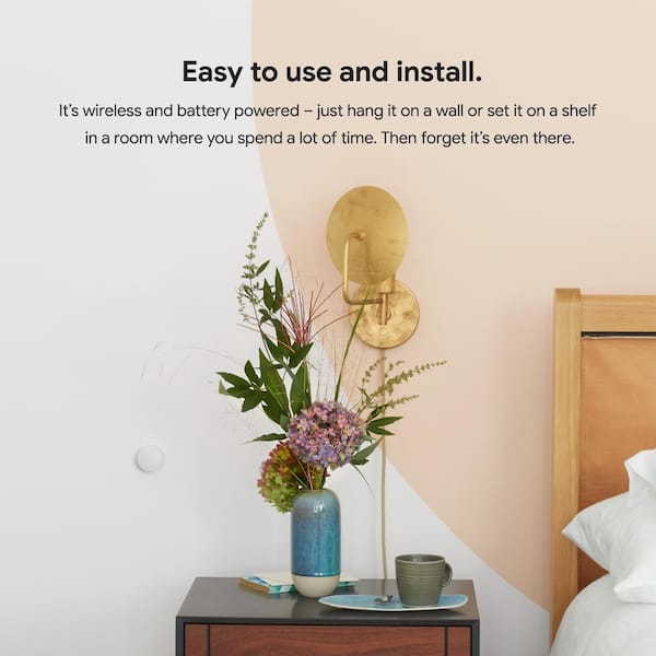 Google - Nest Temperature Sensor - Smart Home Thermostat Sensor