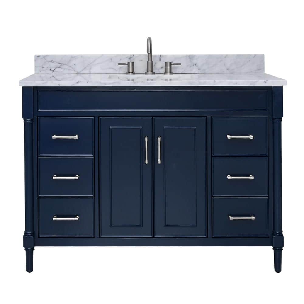 Selene 49'' Navy Blue Freestanding Single Bathroom Vanity