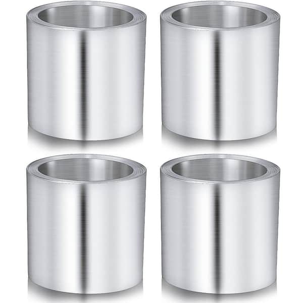 4 in. x 50 ft. Roll Flashing, Prevents Roofing Stains, Roof Strip for Moss and Mildew Prevention (4-Pack)