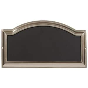 Rectangular Arch-Top Satin Nickel Plated Address Plaque