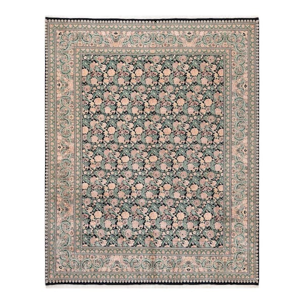 Solo Rugs Mogul One-of-a-Kind Traditional Black 8 ft. 0 in. x 10 ft. 1 in. Oriental Area Rug