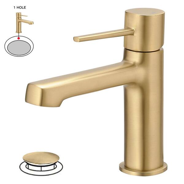 BWE Single Handle Single Hole Modern Bathroom Faucet Bathroom DripFree