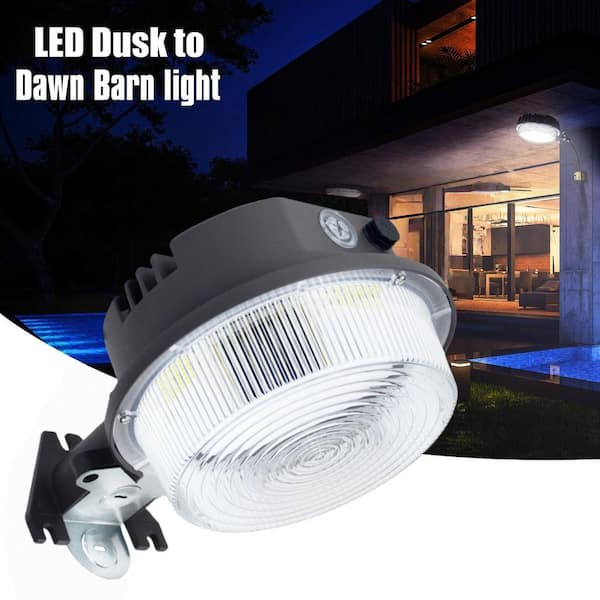 150-Watt Equivalent Integrated LED Bronze Dusk to Dawn Area Light, 5000K Super Bright LED Flood Light-4000 Lumens