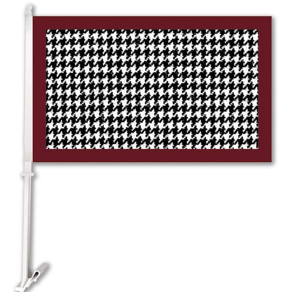 BSI Products NCAA 11 in. x 18 in. Alabama 2-Sided Car Flag with 1-1/2 ft. Plastic Flagpole (Set of 2)