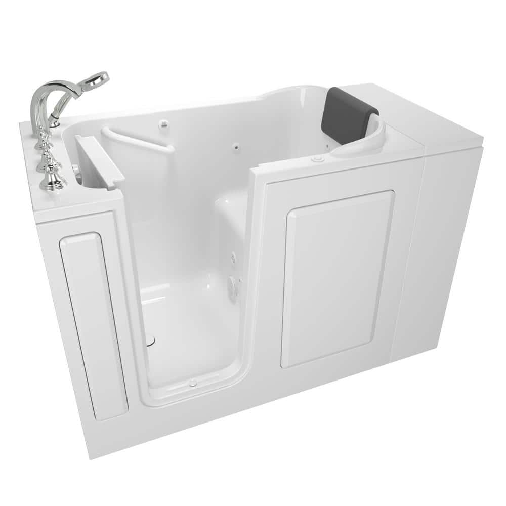 Gelcoat Premium Series 48 in. x 28 in. Left Hand Walk-In Whirlpool Bathtub 