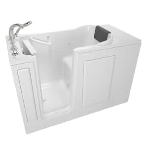 Gelcoat Premium Series 48 in. x 28 in. Left Hand Walk-In Whirlpool Bathtub in White