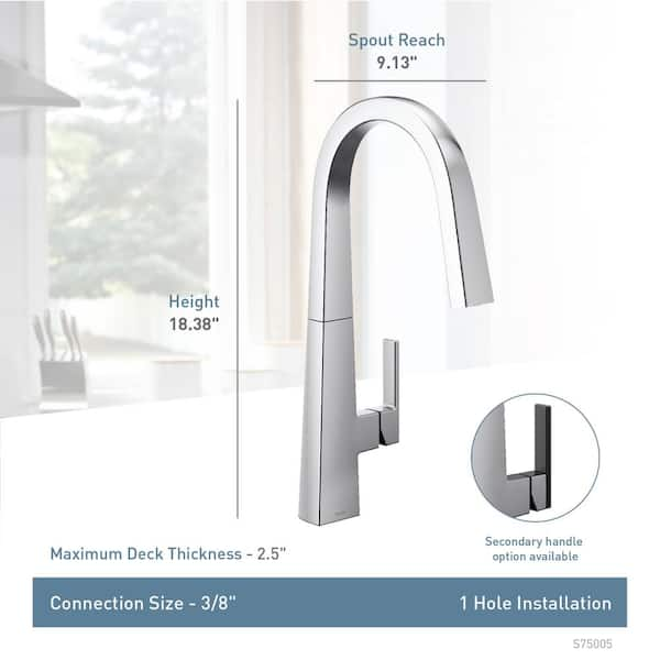 MOEN Nio Single-Handle Pull-Down Sprayer Kitchen Faucet with