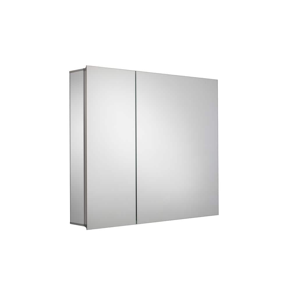Croydex Williams 30 in. W x 26 in. H Double Door Silver Aluminum