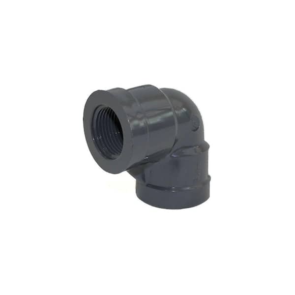 DURA 1-1/2 in. Sch. 80 PVC 90-Degree FPT x FPT Elbow