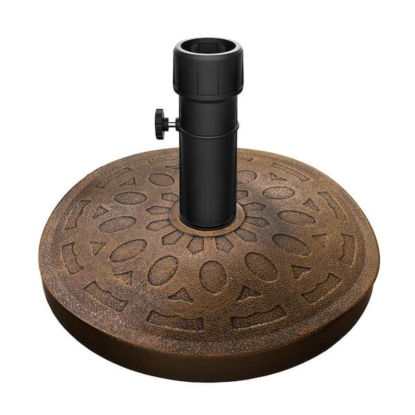 Pure Garden 34 lbs. Outdoor Umbrella Base, Bronze
