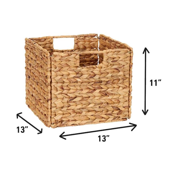 Yen Loc Dark Cube Wicker Basket - Set of 3