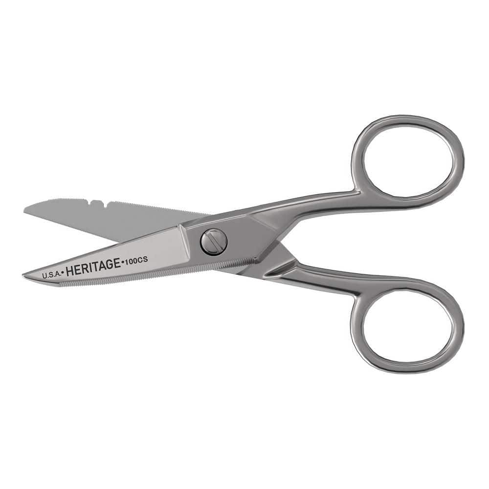 Klein Tools Serrated Electrician Scissors with Stripping 1.875 in