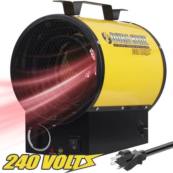 3750 Watt, 12,800 Btu, 220 Volt Mountable Or Portable Electric Fan Forced Air Heater